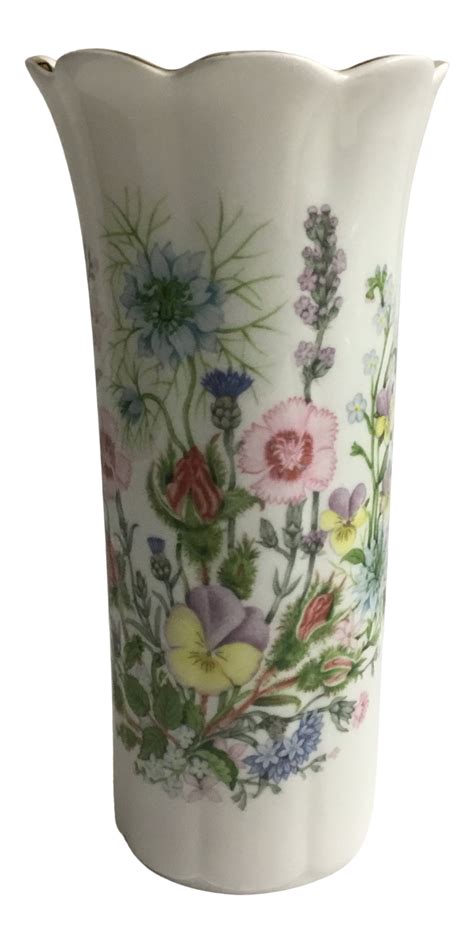 aynsley vase wild tudor|aynsley tudor china vase.